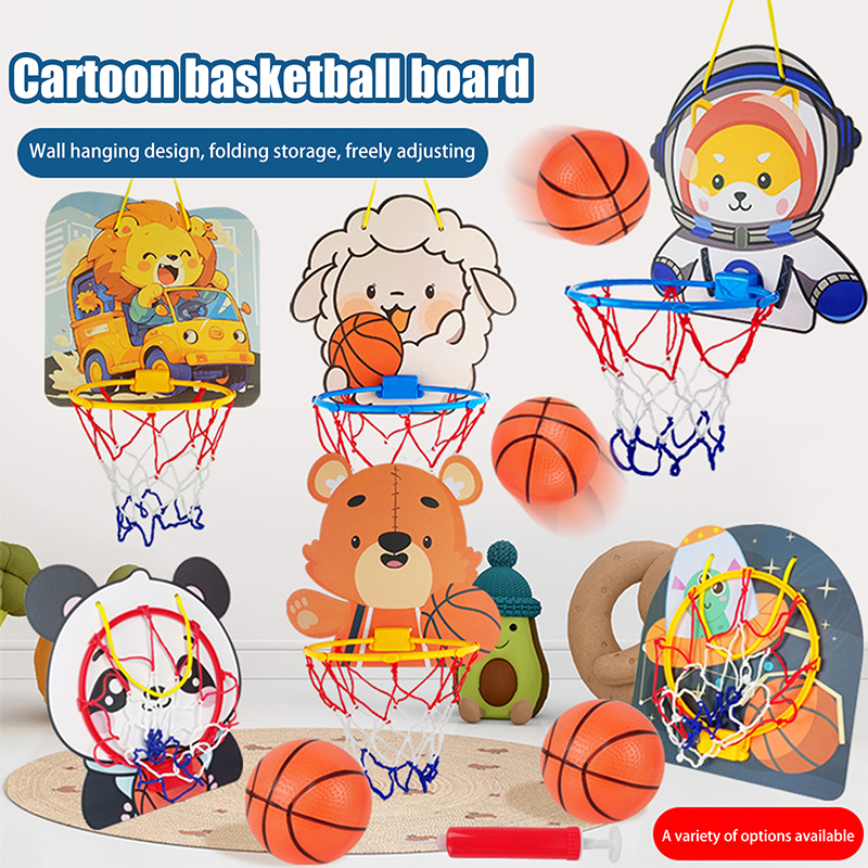 Kids Toys And Games - [SH]1PC Kids Adjustable Basketball Stands Cartoon