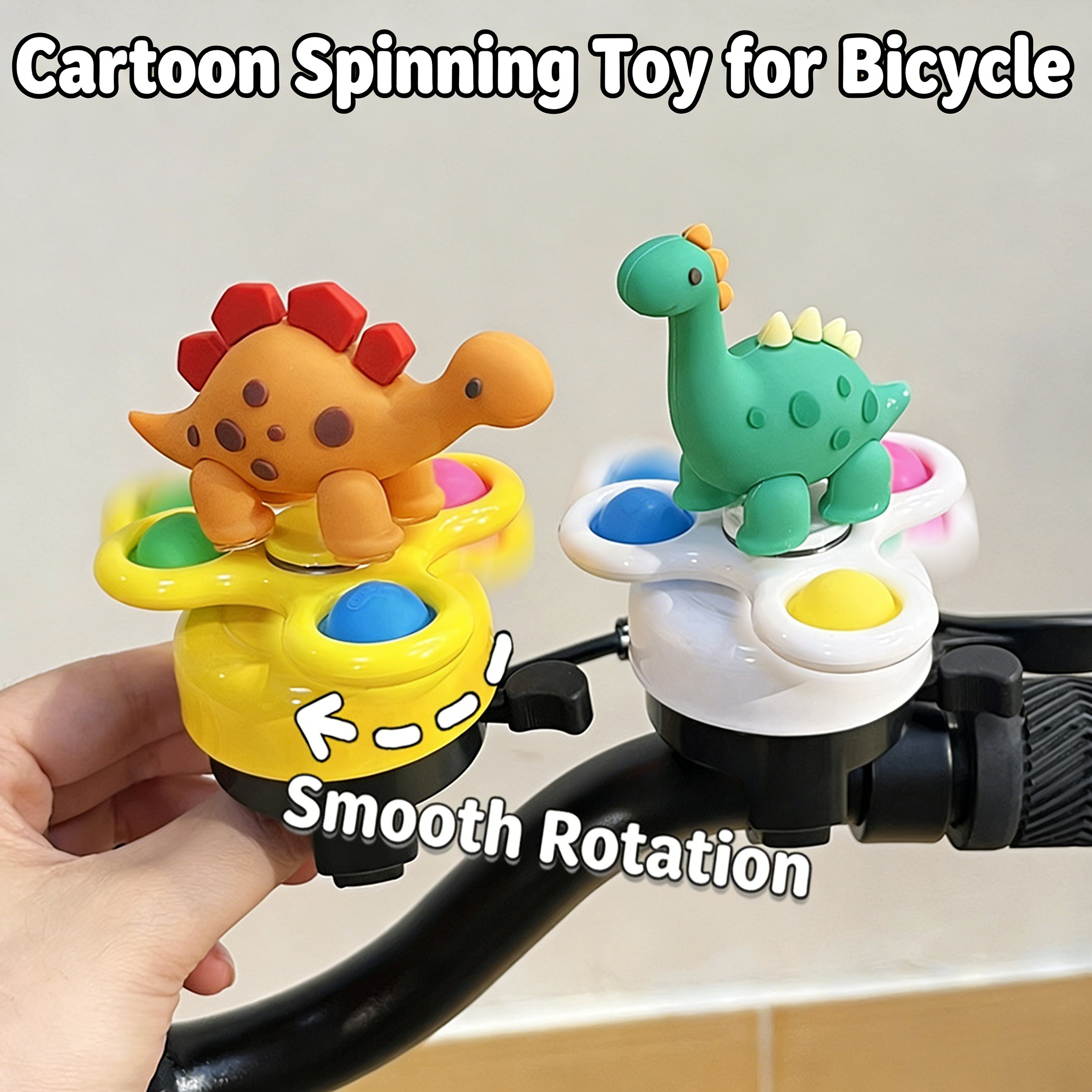 Kids Toys Scooter - Cute Dinosaur Bicycle Bell with Clear
