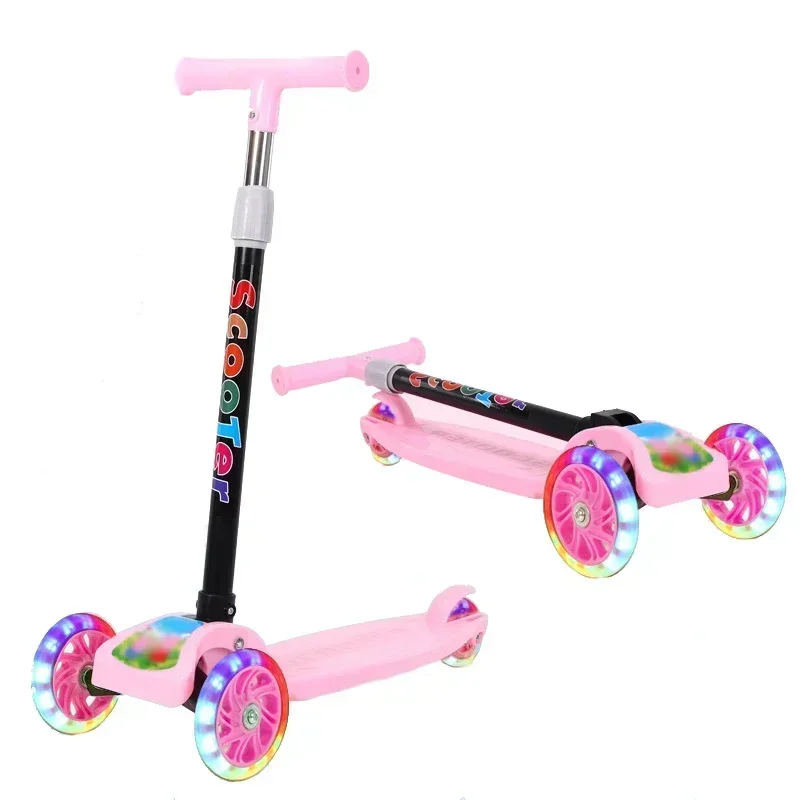 Kids Toys Scooter - Kids Scooter Silent wheel Light up