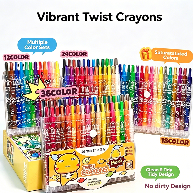 Crayola Art Supply - 36/12 Pcs Rotate Color Crayola Set
