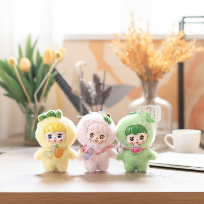 Kids Toys Idea - Cute Fruit Plush Doll Keychain 10cm