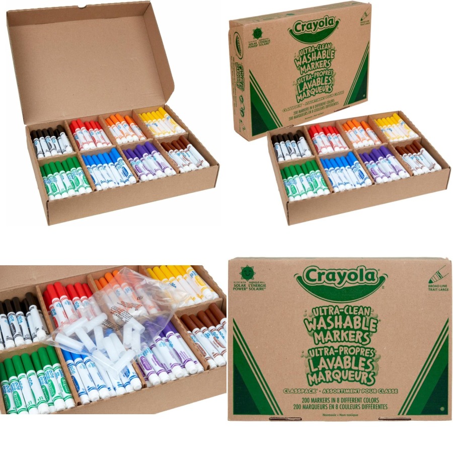 Crayola Broad Line Washable Ma - Crayola Art Supply incelemesi ve fiyatı