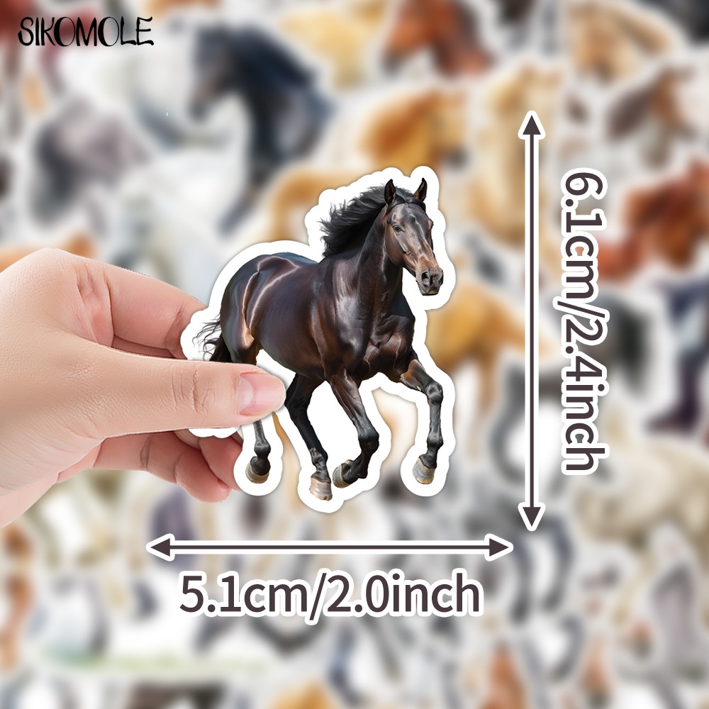 10/30/50PCS Watercolor Horse C - Kids Toys Horse incelemesi ve fiyatı
