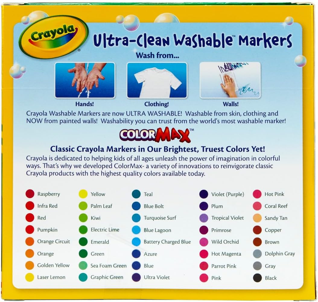 Crayola Ultra Clean Washable M - Crayola Art Supply incelemesi ve fiyatı