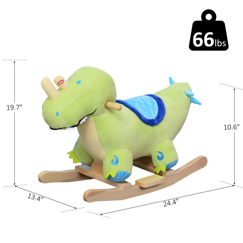 Qaba Kids Plush Ride-On Rockin - Kids Toys Horse incelemesi ve fiyatı