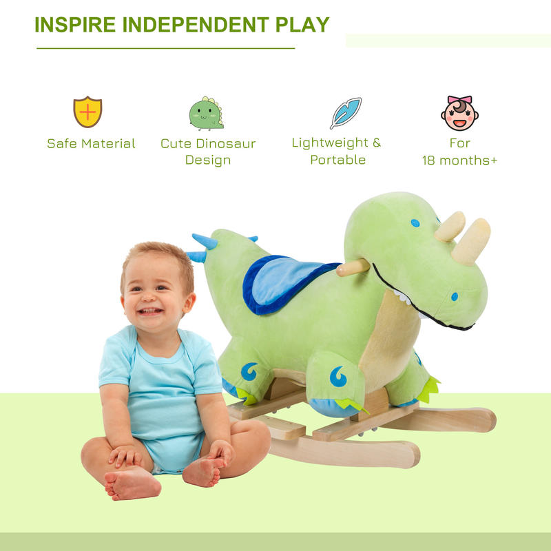 Qaba Kids Plush Ride-On Rockin - Kids Toys Horse incelemesi ve fiyatı