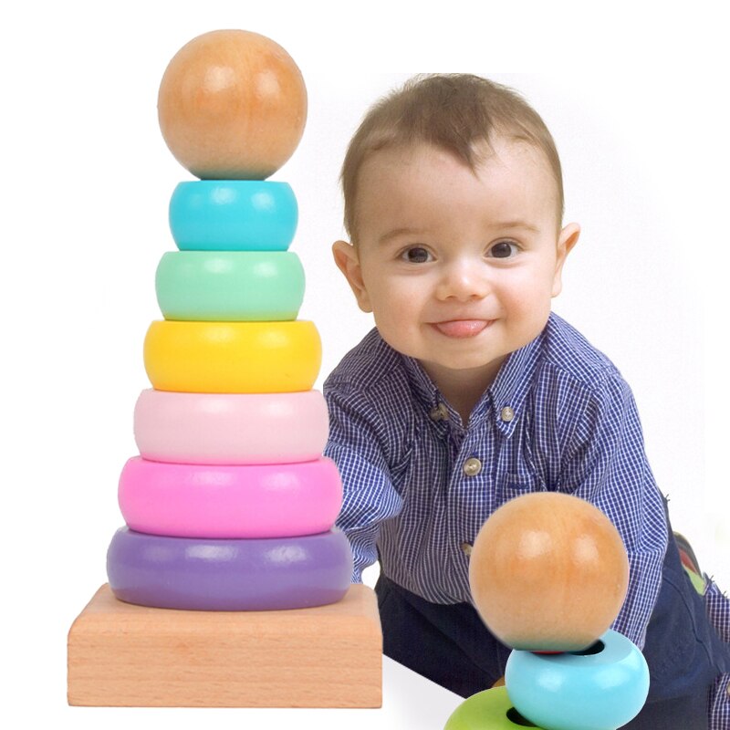 Children Rainbow Tower Ferrule - Kids Toys 2 Year Old incelemesi ve fiyatı