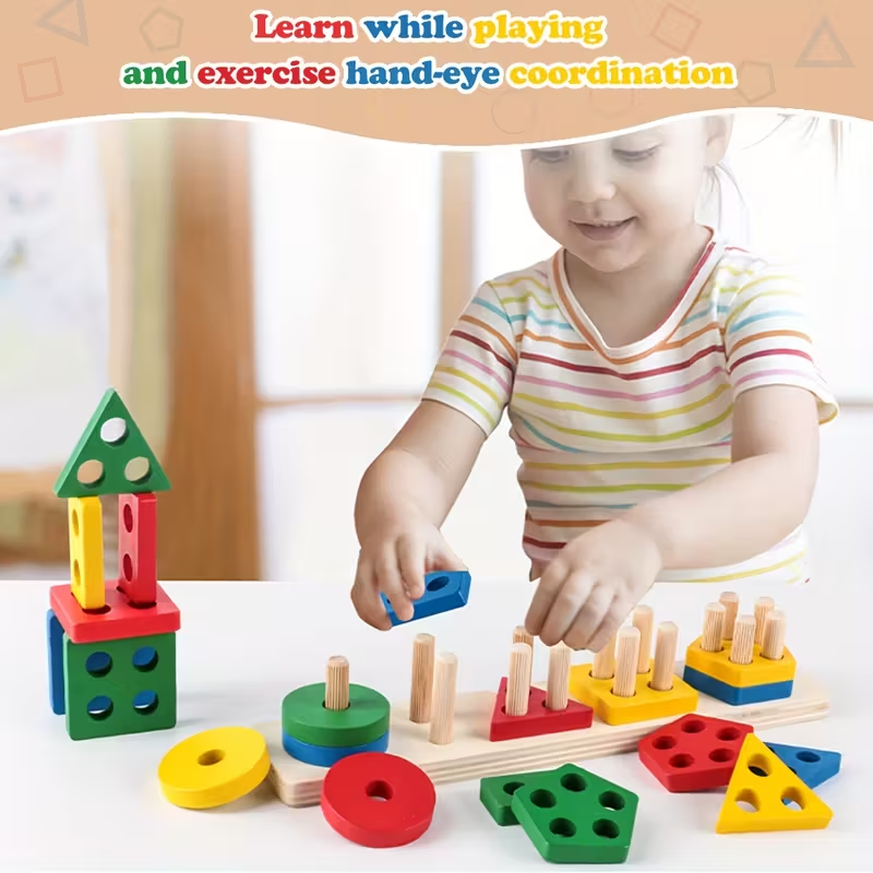 Montessori Wooden Games Baby T - Kids Toys 2 Year Old incelemesi ve fiyatı