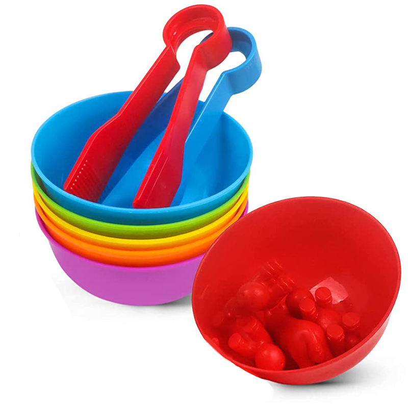 6 Plastic Bowls with 2 Tweezer - Kids Toys 2 Year Old incelemesi ve fiyatı