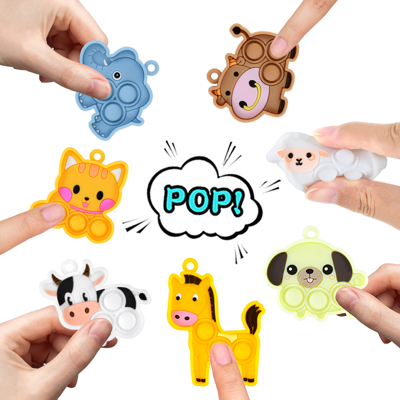 7PCS Cartoon Mini Keychain Fid - Kids Toys Elephant incelemesi ve fiyatı