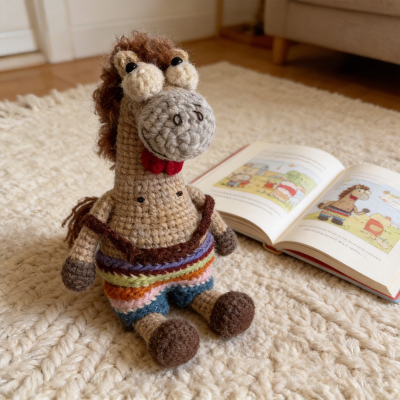 Custom Name Crochet Horse Plus - Kids Toys Horse incelemesi ve fiyatı