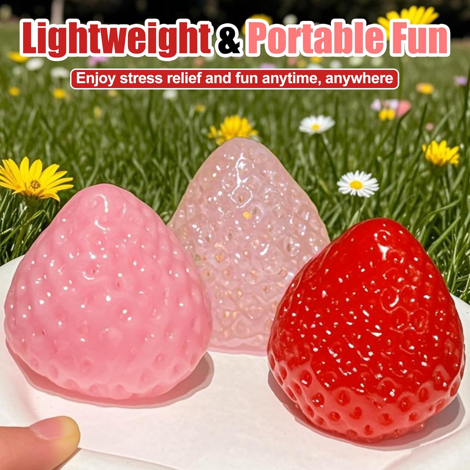 3Pcs Big Taba Squishies Strawb - Kids Toys Idea incelemesi ve fiyatı