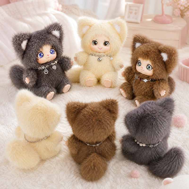 18cm New Cute Family Fox Plush - Kids Toys Idea incelemesi ve fiyatı