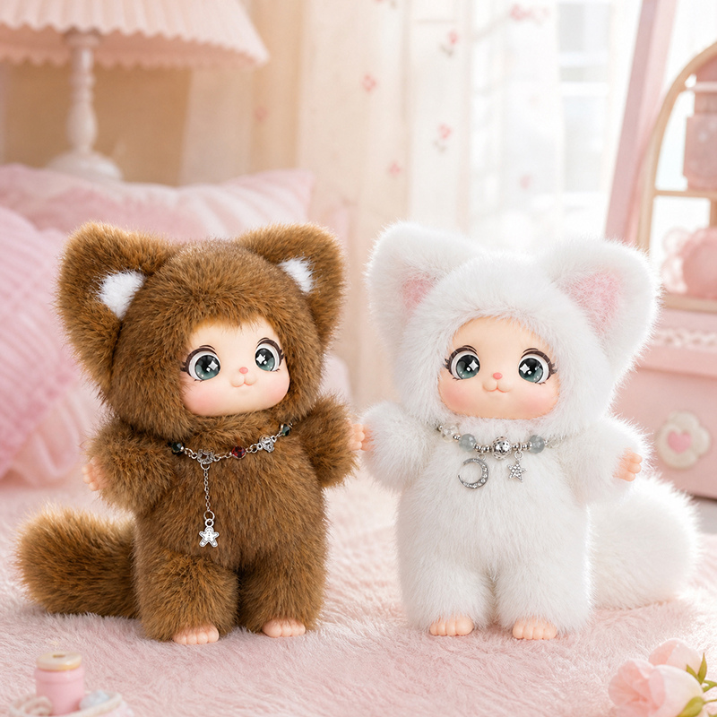 18cm New Cute Family Fox Plush - Kids Toys Idea incelemesi ve fiyatı