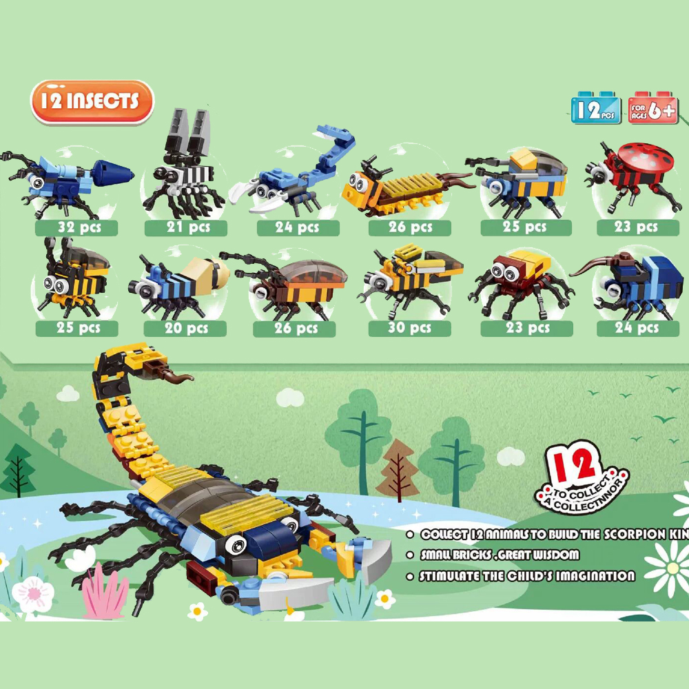 12-in-1 Animal Building Block  - Kids Toys Elephant incelemesi ve fiyatı