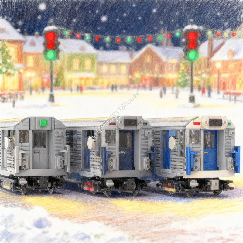 1245pcs MOC NYC Subway Brightl - Kids Toys Nyc incelemesi ve fiyatı